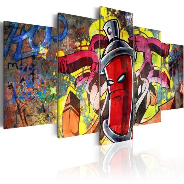 Canvas Print - Angry spray can