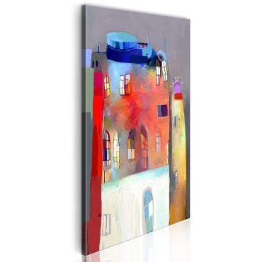 Πίνακας - Rainbow-hued house 40x80