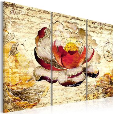 Canvas Print - Retro flower