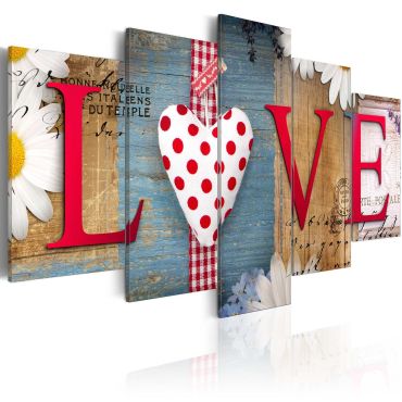 Canvas Print - LOVE - handmade