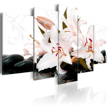 Πίνακας - Zen stones and lilies