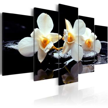 Πίνακας - Orchids with orange accent