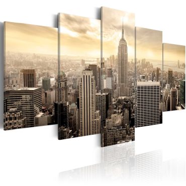Canvas Print - New York and sunrise