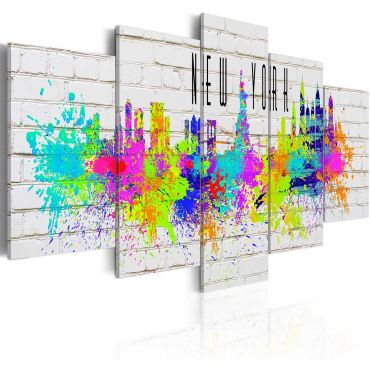 Canvas Print - Colorful New York