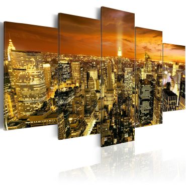 Canvas Print - New York: amber