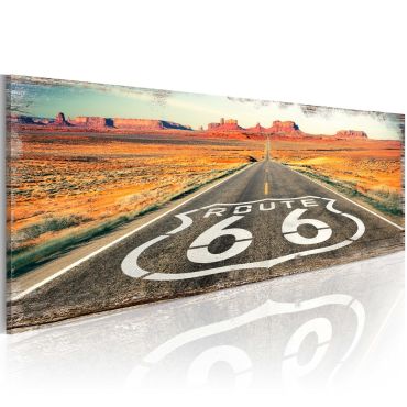 Canvas Print - Straight road