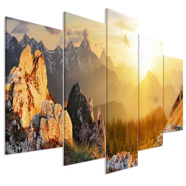 Canvas Print - Sun Salutation (5 Parts) Wide 225x100