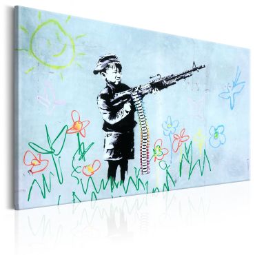 Canvas Print - Boy with Gun by Banksy