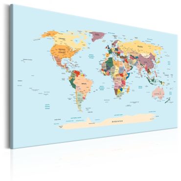 Πίνακας - World Map: Travel with Me