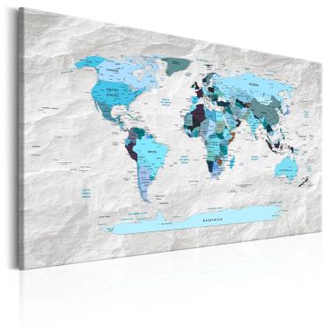 Πίνακας - World Map: Blue Pilgrimages