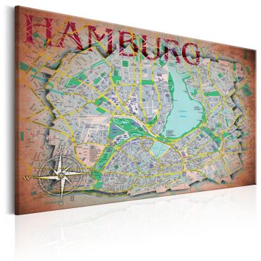 Πίνακας - Map of Hamburg