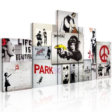 Canvas Print - Street Crimes: Banksy Art