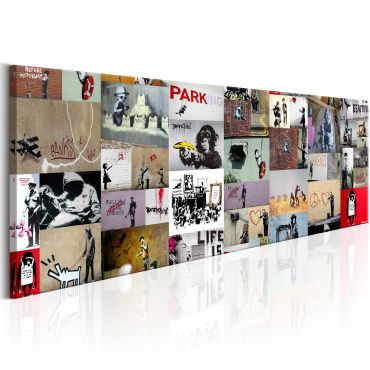 Canvas Print - Art of Collage: Banksy II
