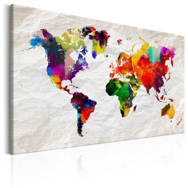 Πίνακας - World Map: Rainbow Madness