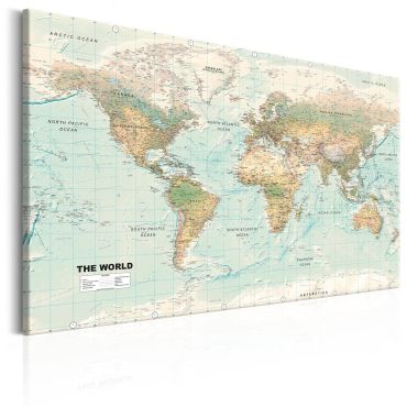 Canvas Print - World Map: Beautiful World