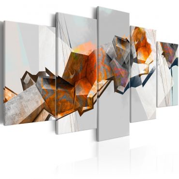 Canvas Print - Fiery Blocks
