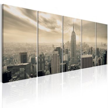 Canvas Print - Beige Manhattan