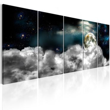 Canvas Print - Moon in the Clouds I