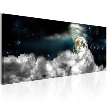 Canvas Print - Moon in the Clouds