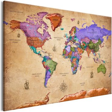 Canvas Print - Colourful Travels (1 Part) Wide