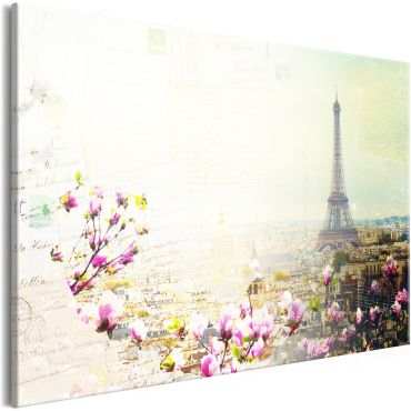 Canvas Print - Postcards from Paris (1 Part) Wide