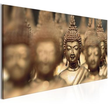 Canvas Print - Meeting (1 Part) Brown Wide 100x45