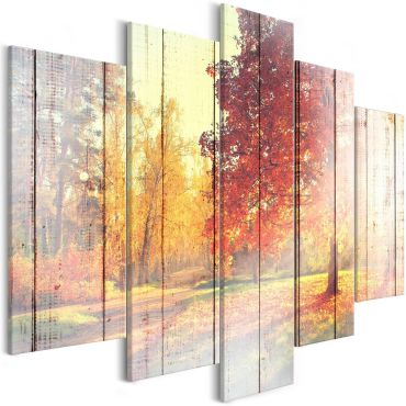 Canvas Print - Autumn Sun (5 Parts) Wide