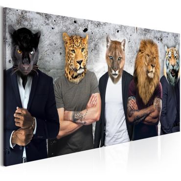 Canvas Print - Different Faces (1 Part) Wide