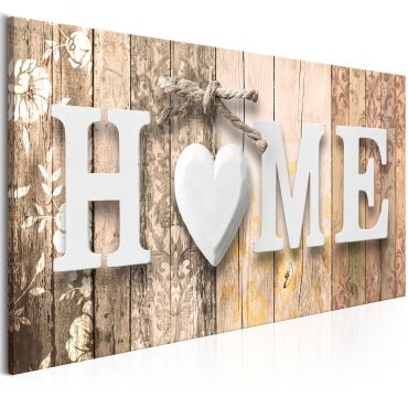 Canvas Print - Smell of Home (1 Part) Beige Wide 100x45