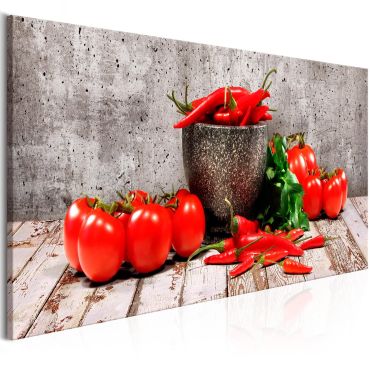 Πίνακας - Red Vegetables (1 Part) Concrete Narrow