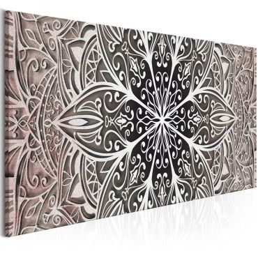 Canvas Print - Feathers (1 Part) Pink Narrow