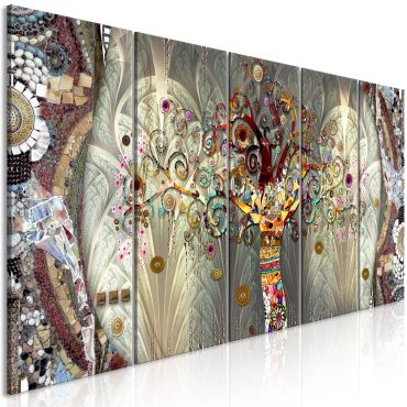 Canvas Print - Tree of Life (5 Parts) Narrow 225x90