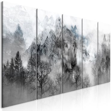 Canvas Print - Mountain Predator (5 Parts) Narrow