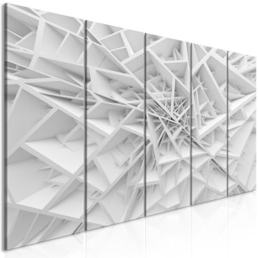 Canvas Print - Complicated Geometry (5 Parts) Narrow
