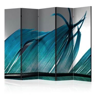 Διαχωριστικό με 5 τμήματα - Turquoise Feather II [Room Dividers] 225x172