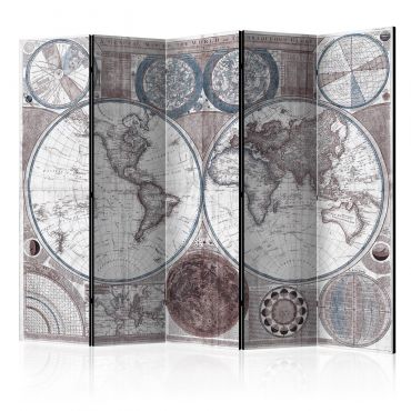 Διαχωριστικό με 5 τμήματα - Terraqueous Globe [Room Dividers] 225x172