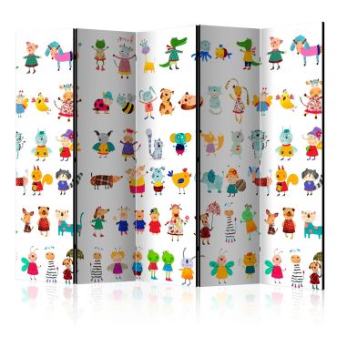 Διαχωριστικό με 5 τμήματα - Cartoon Pets II [Room Dividers] 225x172