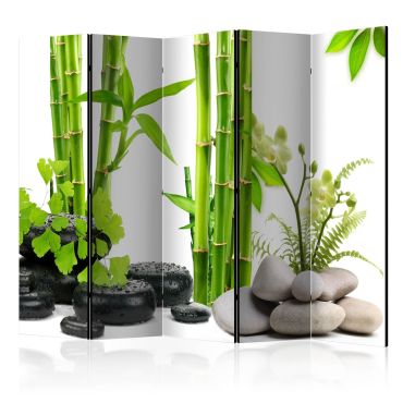 Room Divider - Bamboos and Stones II [Room Dividers] 225x172