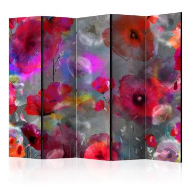 Διαχωριστικό με 5 τμήματα - Painted Poppies II [Room Dividers] 225x172