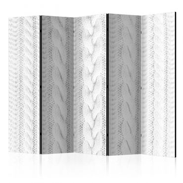 Διαχωριστικό με 5 τμήματα - White Knit II [Room Dividers] 225x172