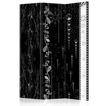 Διαχωριστικό με 3 τμήματα - Black Elegance [Room Dividers] 135x172
