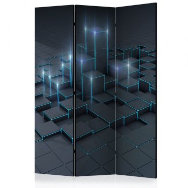 Room Divider - Black City [Room Dividers] 135x172