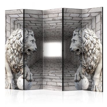 Διαχωριστικό με 5 τμήματα - Stone Lions II [Room Dividers] 225x172