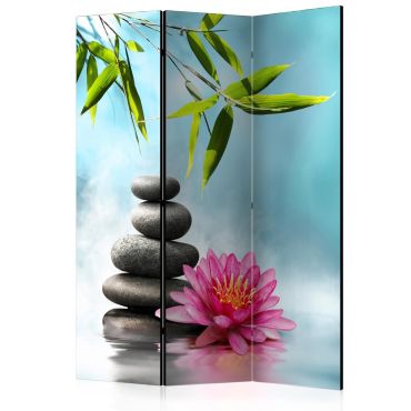 Διαχωριστικό με 3 τμήματα - Water Lily and Zen Stones [Room Dividers] 135x172