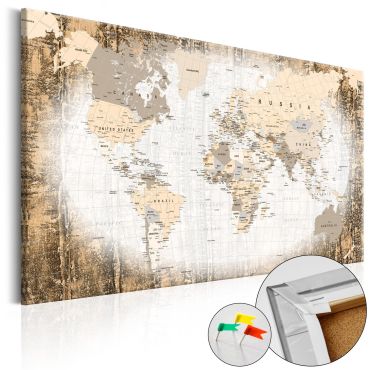 Decorative Pinboard - Enclave of the World [Cork Map]
