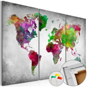 Πίνακας φελλού - Diversity of World [Cork Map]