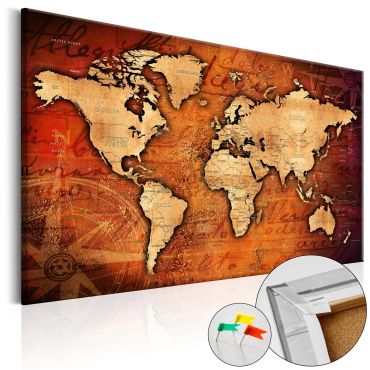 Πίνακας φελλού - Amber World [Cork Map]