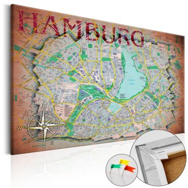 Πίνακας φελλού - Hamburg [Cork Map]