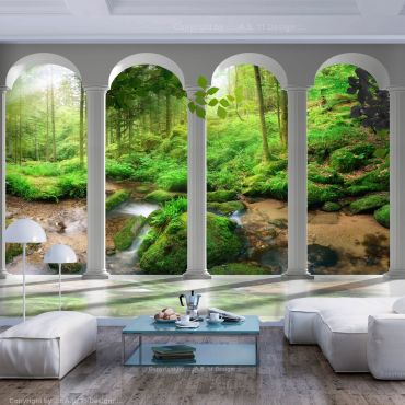 Wallpaper - Pillars and Forest