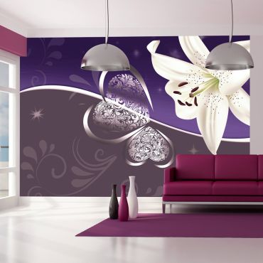 Φωτοταπετσαρία - Lily in shades of violet